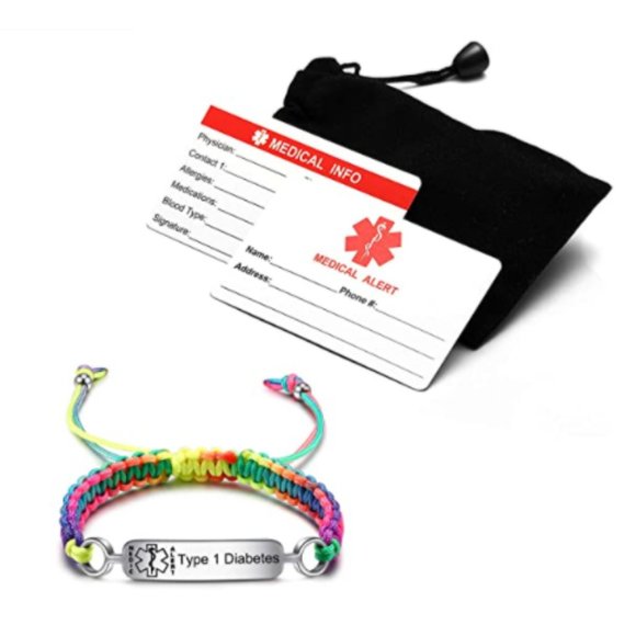 Pre-Engraved Type 1 Diabetes Medical Alert ID - Picture 6 of 7